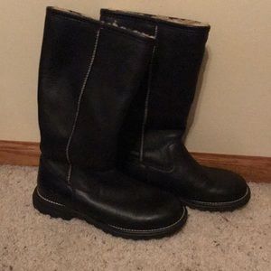 Black UGG Brooks tall boot
